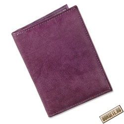 Port card, Tillberg, piele naturala, violet, 8 x 11,5 cm, B52