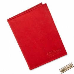 Port card, Tillberg, piele naturala, rosu, 8 x 11,5 cm, B50