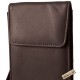 Borseta telefon, piele naturala, maro, 18.5 x 9.5 cm, 3900027-002
