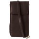Borseta telefon, piele naturala, maro, 18.5 x 9.5 cm, 3900027-002