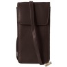 Borseta telefon, piele naturala, maro, 18.5 x 9.5 cm, 3900027-002