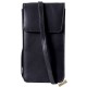 Borseta telefon, piele naturala, albastru, 18.5 x 9.5 cm, 3900027-005
