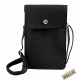 Borseta telefon, imitatie piele, negru, 18.5 x 12 cm, 3610002-001