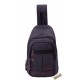 Rucsac canvas si piele naturala, negru, Darya