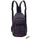 Rucsac canvas si piele naturala, negru, Darya