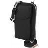 Borseta telefon, portofel, negru, 18 x 11.5 cm, 3900024-001