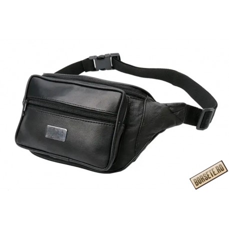 Borseta de brau, piele naturala, negru, B904BP